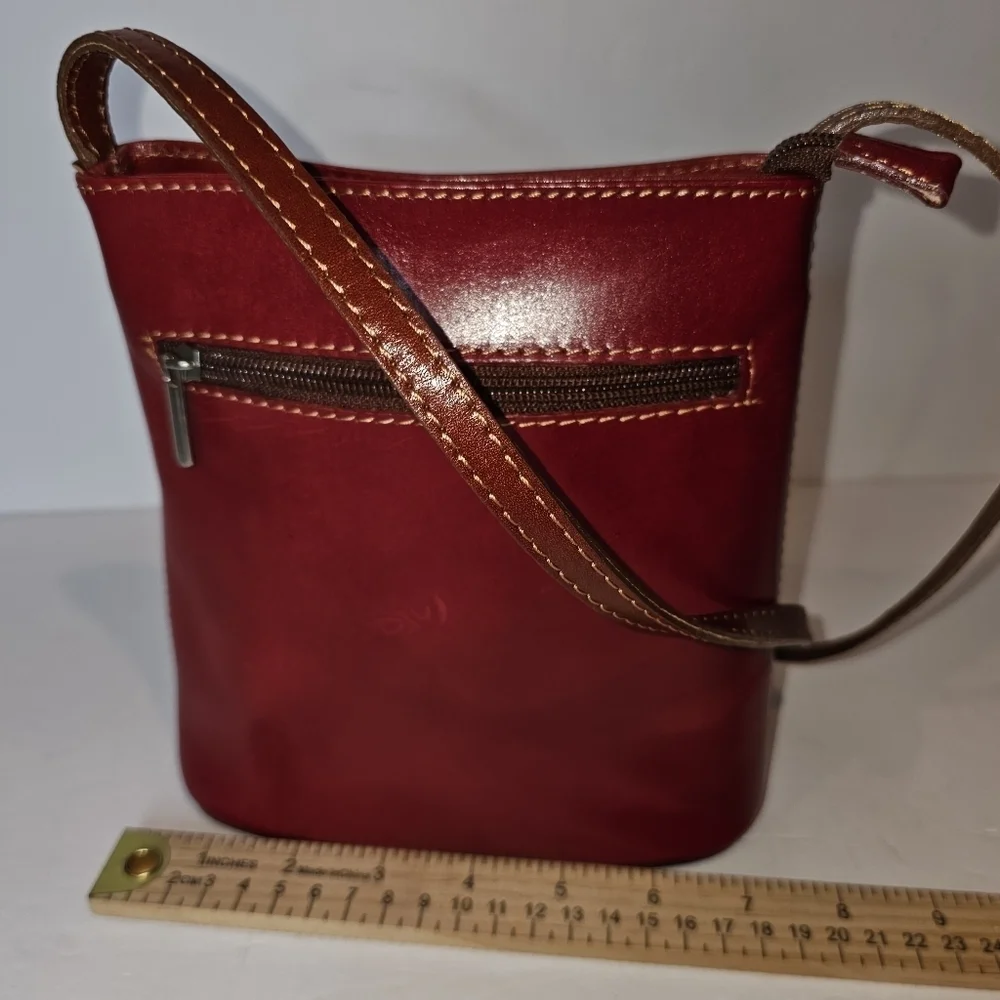 Italian Leather Borse en Pelle Red Crossbody Bag